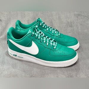 Nike Air Force 1 Low NBA Neptune Green White Mens Sz 13 823511-302 Sneakers Shoe
